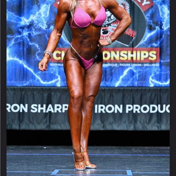 Pink NPC Competition Wellness Bikini - Picture 4 of 8